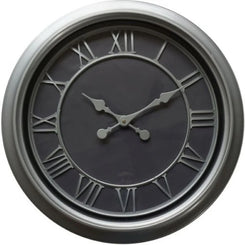Bloomsbury Wall Clock – Silver Glass & Metal Decorative Wall Clock