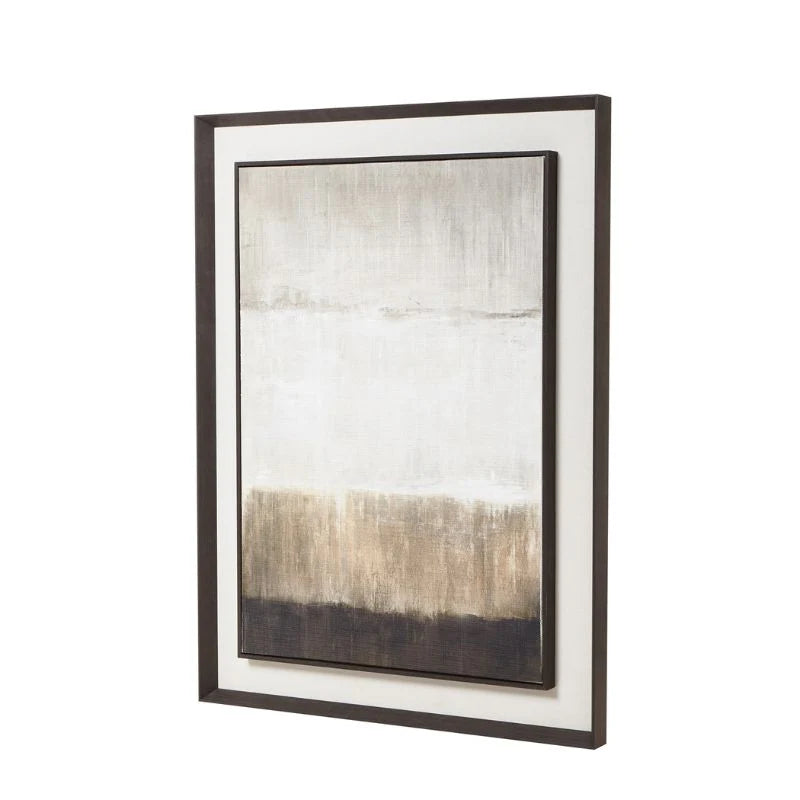 Extra Large Moderno Linen Painting in Frame – 120 × 90 cm Contemporary Wall Art