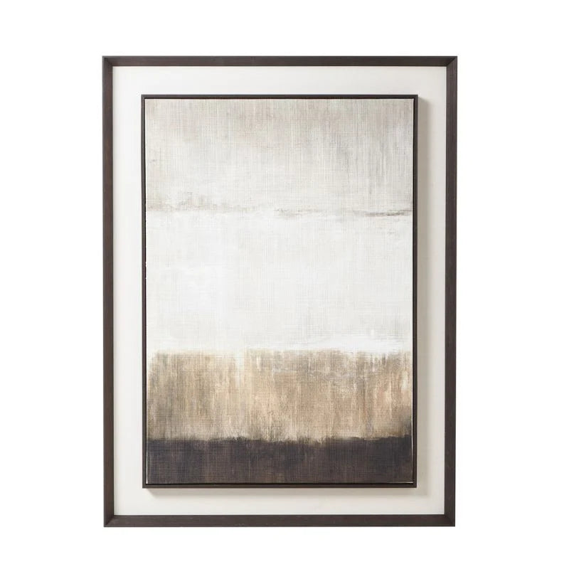 Extra Large Moderno Linen Painting in Frame – 120 × 90 cm Contemporary Wall Art