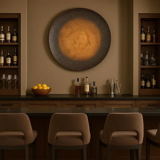 Zine Extra Large Decorative Wall Art Plate – 90 cm Statement Wall Décor