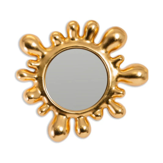 Gold Splash Wall Mirror – Luxury Decorative Statement Mirror
