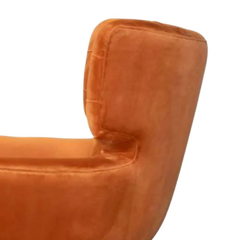 Lima Velvet Armchair – Retro Wingback Velvet Accent Chair