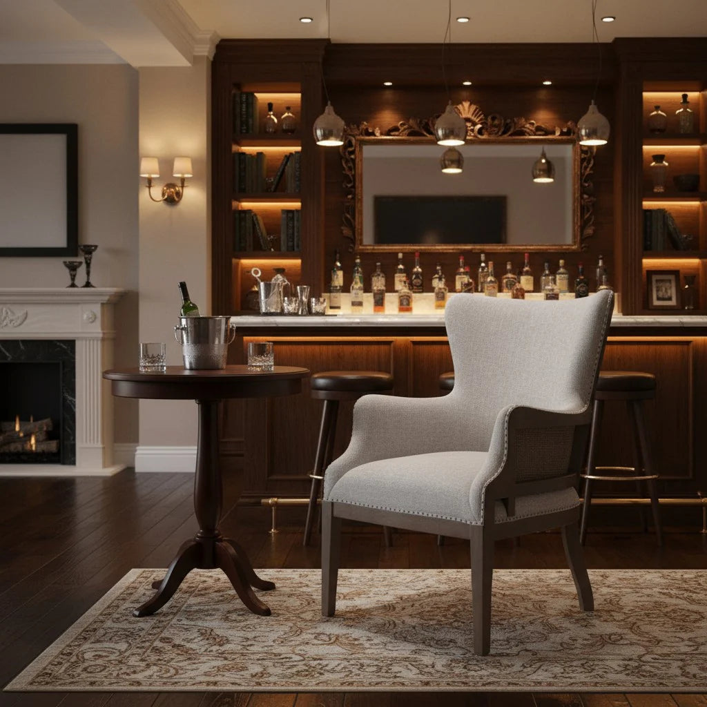 Marlowe Armchair – Luxury Upholstered Accent Chair